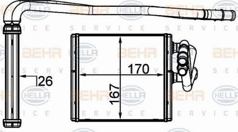 HELLA 8FH 351 315-594 - Kalorifer Radyatörü parcadolu.com