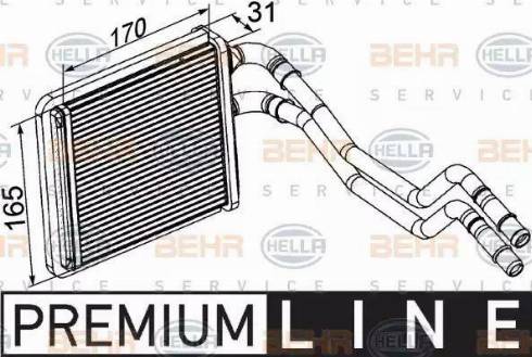 HELLA 8FH 351 315-591 - Kalorifer Radyatörü parcadolu.com