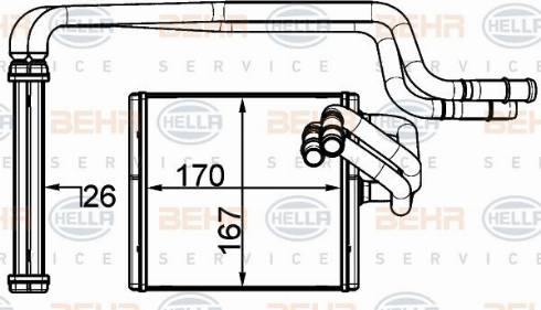 HELLA 8FH 351 315-604 - Kalorifer Radyatörü parcadolu.com