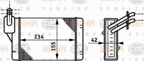 HELLA 8FH 351 311-061 - Kalorifer Radyatörü parcadolu.com