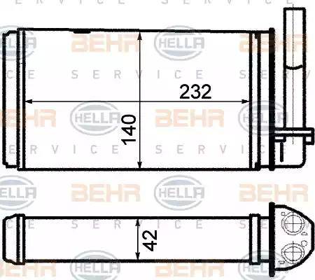 HELLA 8FH 351 311-071 - Kalorifer Radyatörü parcadolu.com