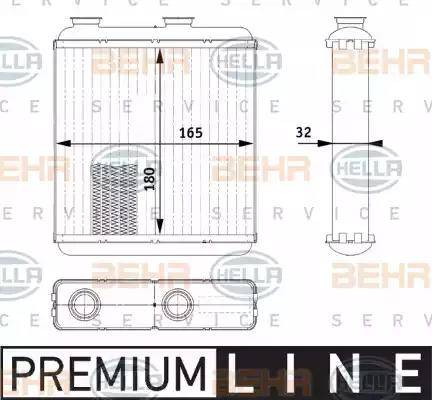 HELLA 8FH 351 311-231 - Kalorifer Radyatörü parcadolu.com