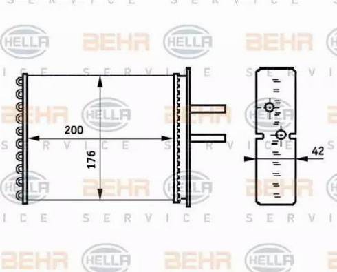 HELLA 8FH 351 313-381 - Kalorifer Radyatörü parcadolu.com