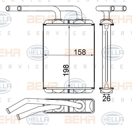 HELLA 8FH 351 313-324 - Kalorifer Radyatörü parcadolu.com