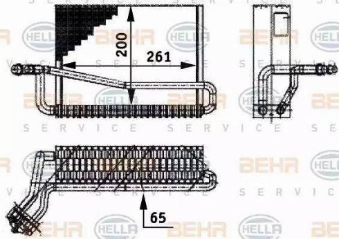 HELLA 8FV 351 211-551 - Evaporatör, Klima Sistemi parcadolu.com