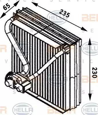 HELLA 8FV 351 211-561 - Evaporatör, Klima Sistemi parcadolu.com