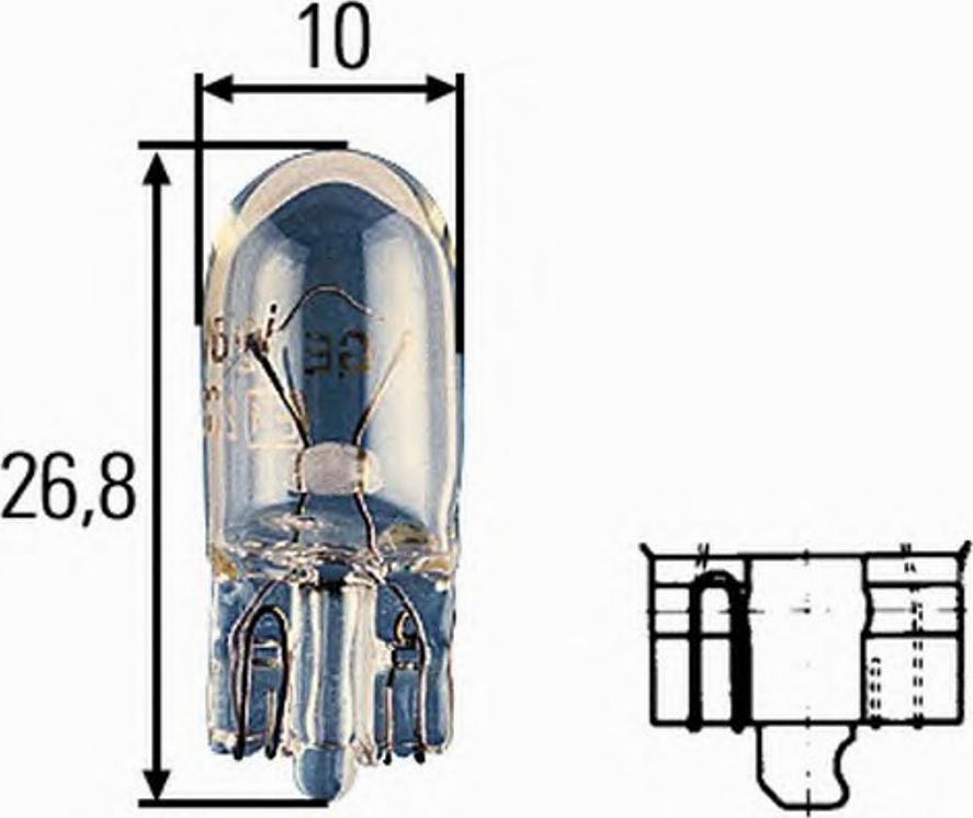 HELLA 8GP 003 594-128 - Ampul, Sinyal Lambası parcadolu.com