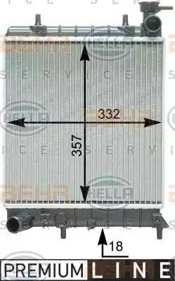 HELLA 8MK 376 762-061 - Motor Su Radyatörü parcadolu.com