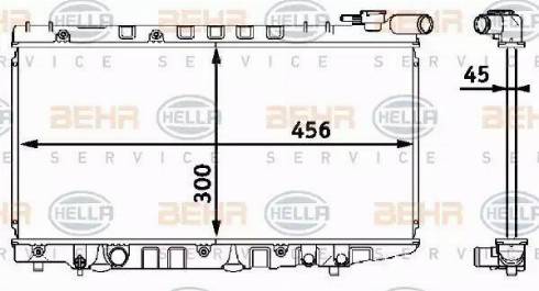 HELLA 8MK 376 708-351 - Motor Su Radyatörü parcadolu.com