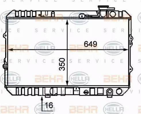 HELLA 8MK 376 707-791 - Motor Su Radyatörü parcadolu.com