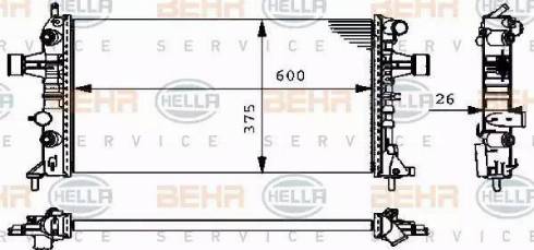 HELLA 8MK 376 710-324 - Motor Su Radyatörü parcadolu.com