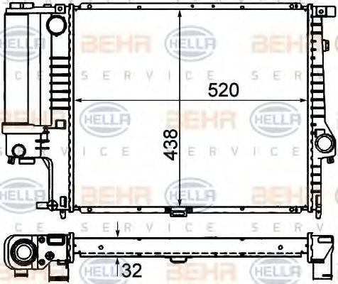 HELLA 8MK 376 713-084 - Motor Su Radyatörü parcadolu.com