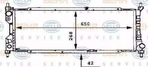 HELLA 8MK 376 712-351 - Motor Su Radyatörü parcadolu.com