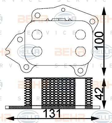 HELLA 8MO 376 797-101 - Motor Yağ Soğutucu parcadolu.com