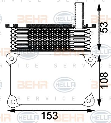 HELLA 8MO 376 797-171 - Motor Yağ Soğutucu parcadolu.com