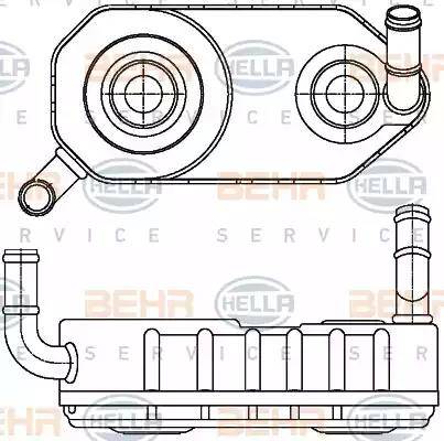 HELLA 8MO 376 787-671 - Yağ Soğutucusu, Otomatik Şanzıman parcadolu.com