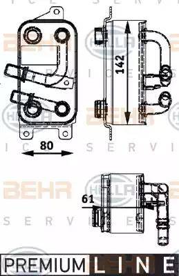 HELLA 8MO 376 726-191 - Yağ Soğutucusu, Otomatik Şanzıman parcadolu.com