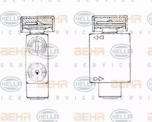 HELLA 8UW 351 234-031 - Klima Genleşme Valfi parcadolu.com