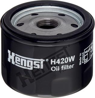 Hengst Filter H420W - Yağ filtresi parcadolu.com