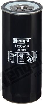 Hengst Filter H200W20 - Yağ filtresi parcadolu.com