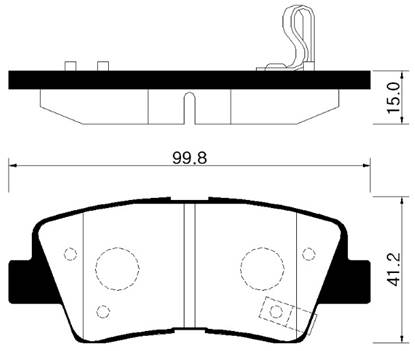 Hyundai 583023ZA70 - Fren Balata Seti, Diskli Fren parcadolu.com