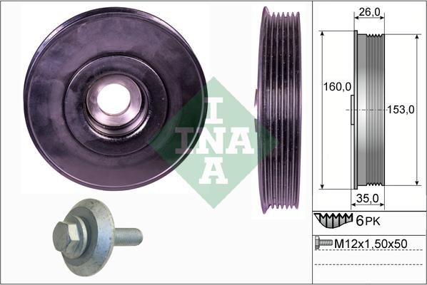 INA 544007920 - Krank Kasnağı parcadolu.com