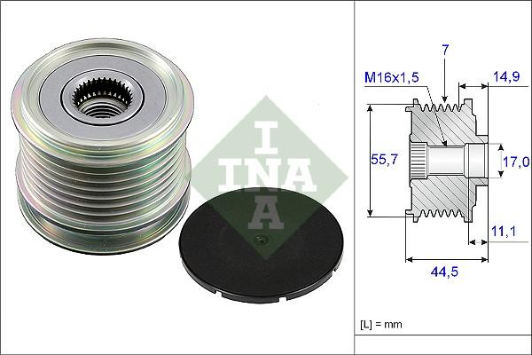 INA 535 0042 10 - Alternatör Kasnağı parcadolu.com