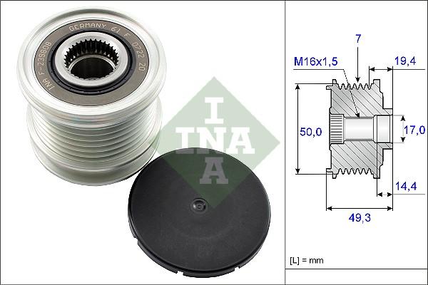 INA 535 0140 10 - ALTERNATOR RULMANI MERCEDES W203 W204 W205 W211 W212 A207 W164 W251 VITO 639 SPRINTER 906 907 JEEP G parcadolu.com