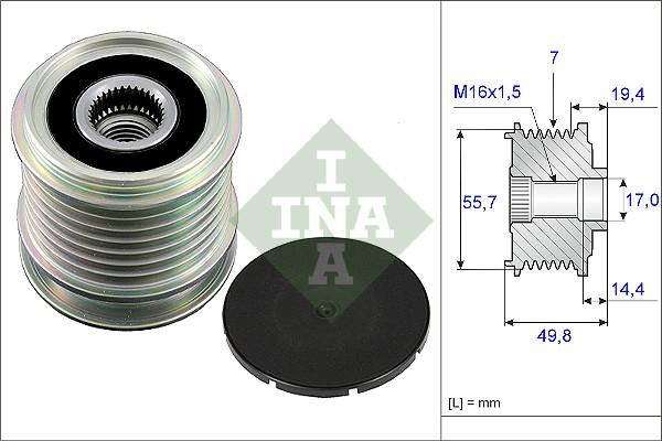 INA 535 0165 10 - Alternatör Kasnağı parcadolu.com