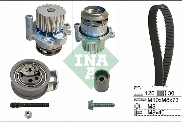 INA 530 0091 30 - Devirdaim + Triger Kayışı Seti parcadolu.com