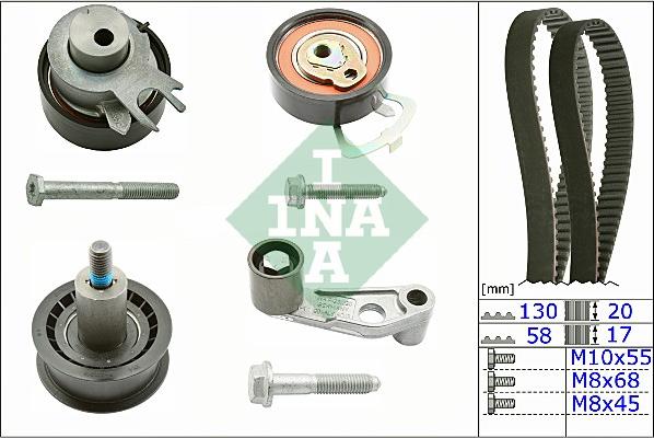 INA 530008910 - Triger Kayışı Seti parcadolu.com