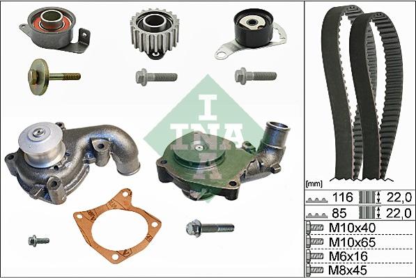 INA 530 0104 31 - Devirdaim + Triger Kayışı Seti parcadolu.com