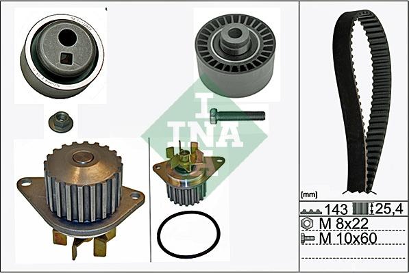 INA 530 0105 30 - Devirdaim + Triger Kayışı Seti parcadolu.com