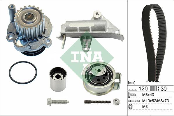 INA 530 0177 30 - Devirdaim + Triger Kayışı Seti parcadolu.com