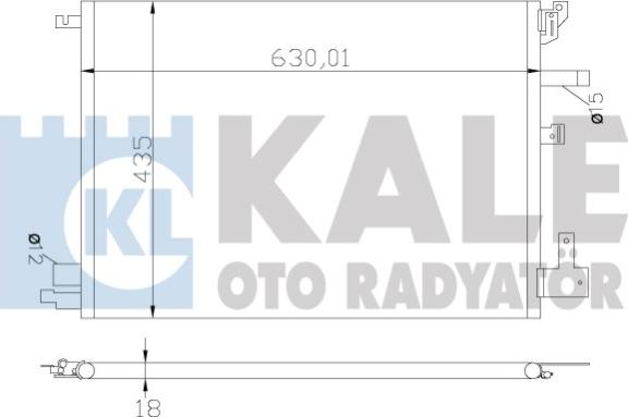 KALE OTO RADYATÖR 394200 - Klima Radyatörü / Kondansatör parcadolu.com