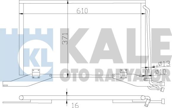 KALE OTO RADYATÖR 392800 - Klima Radyatörü / Kondansatör parcadolu.com