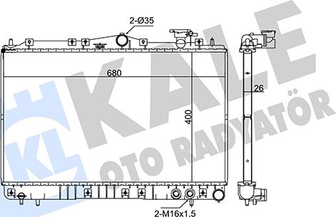 KALE OTO RADYATÖR 349270 - Motor Su Radyatörü parcadolu.com