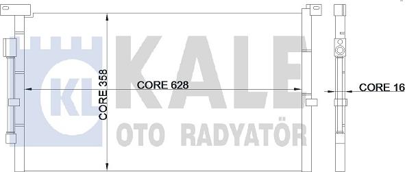 KALE OTO RADYATÖR 345375 - Klima Radyatörü / Kondansatör parcadolu.com