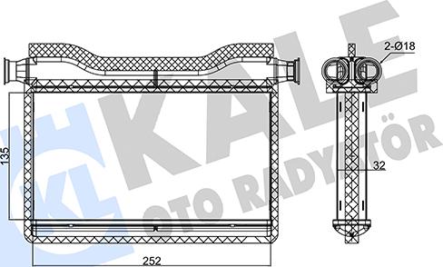 KALE OTO RADYATÖR 346750 - Kalorifer Radyatörü parcadolu.com