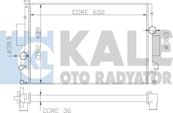 KALE OTO RADYATÖR 341985 - Motor Su Radyatörü parcadolu.com