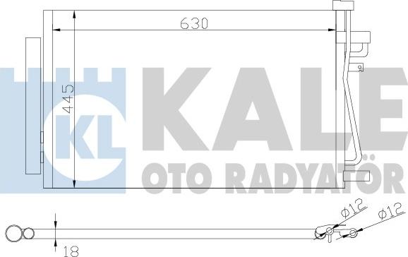 KALE OTO RADYATÖR 343310 - Klima Radyatörü / Kondansatör parcadolu.com