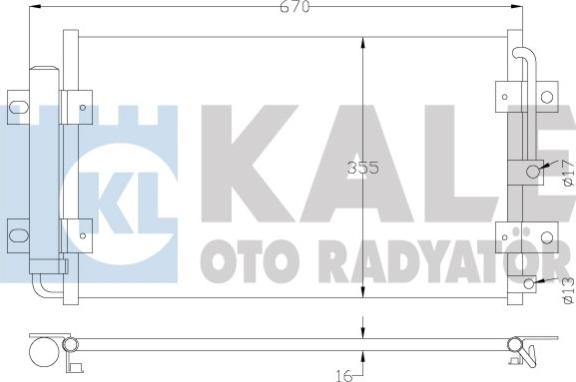 KALE OTO RADYATÖR 342985 - Klima Radyatörü / Kondansatör parcadolu.com