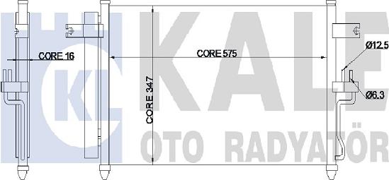 KALE OTO RADYATÖR 342980 - Klima Radyatörü / Kondansatör parcadolu.com