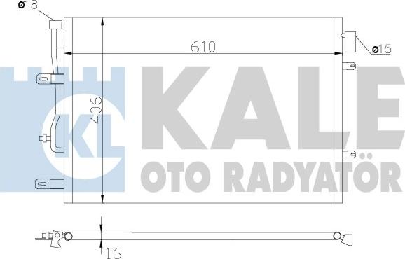 KALE OTO RADYATÖR 342410 - Klima Radyatörü / Kondansatör parcadolu.com