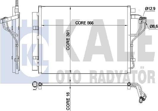 KALE OTO RADYATÖR 342525 - Klima Radyatörü / Kondansatör parcadolu.com