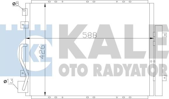 KALE OTO RADYATÖR 342625 - Klima Radyatörü / Kondansatör parcadolu.com