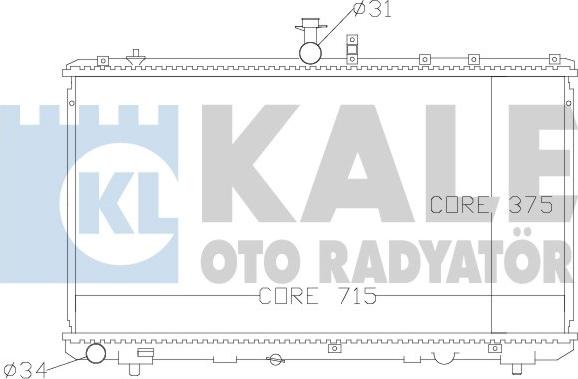 KALE OTO RADYATÖR 342125 - Motor Su Radyatörü parcadolu.com