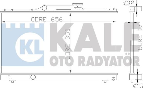 KALE OTO RADYATÖR 342325 - Motor Su Radyatörü parcadolu.com