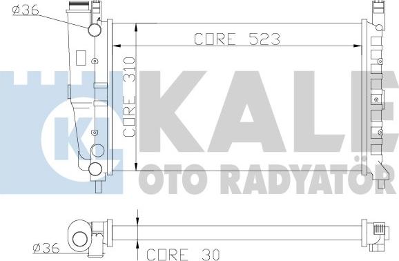 KALE OTO RADYATÖR 342265 - Motor Su Radyatörü parcadolu.com