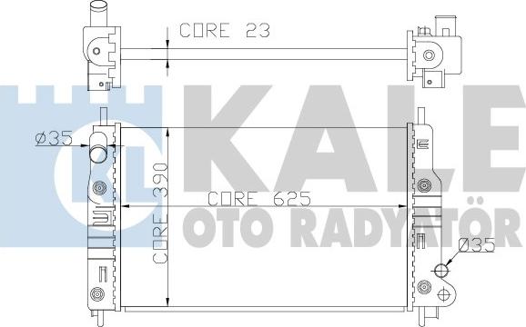 KALE OTO RADYATÖR 355900 - Motor Su Radyatörü parcadolu.com